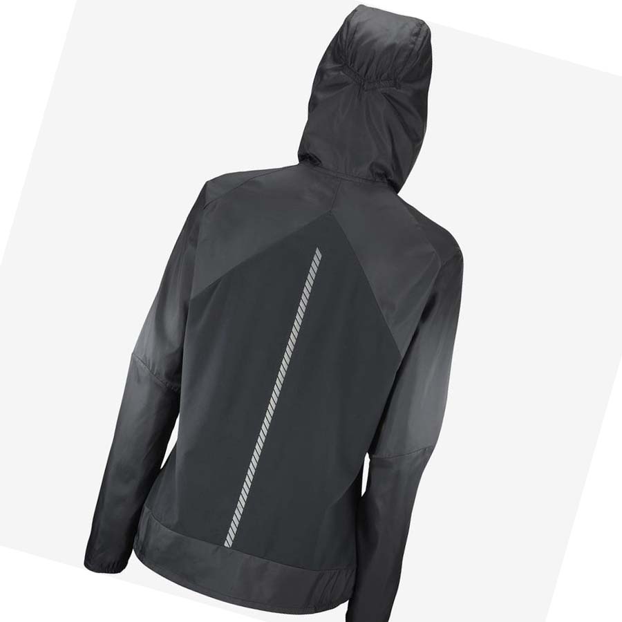 Salomon BONATTI CROSS WIND WINDBREAKERS Kadın Ceket Siyah | TR 2465LIS